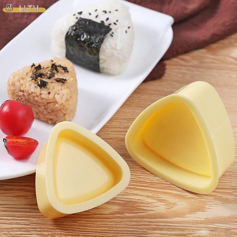 LLTH แม่พิมพ์ซูชิ Sushi Maker Onigiri ข้าวปั้นอาหารกดสามเหลี่ยม Sushi Maker แม่พิมพ์ญี่ปุ่น Bento อุ