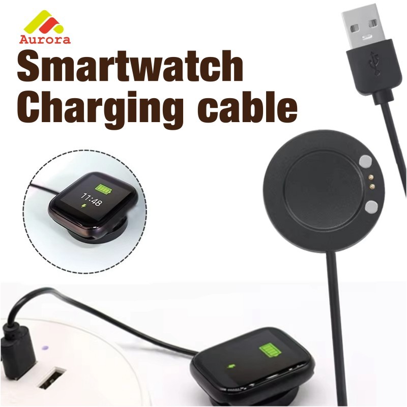 2 Pin Magnetic Smartwatch สายชาร์จสําหรับ Hiwatch T500 T500 + Series 7 T55 X6 X7 Dock Charger สมาร์ท