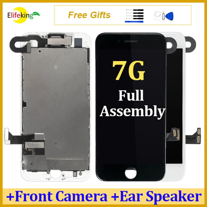 ชุดประกอบ LCD สําหรับ 7 จอแสดงผลหน้าจอสัมผัส A1660 A1778 A1780 A1853 Complete Digitizer ASSEMBLY เปล