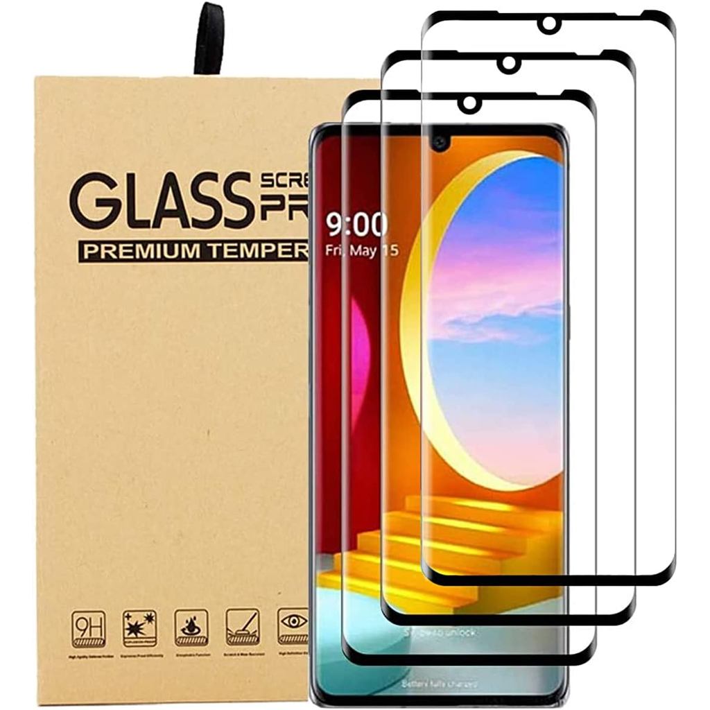 [ 3 Pack for LG Velvet/LG Velvet 5G Screen Protector Tempered Glass, HD Clear Scratch Resistant Bubb