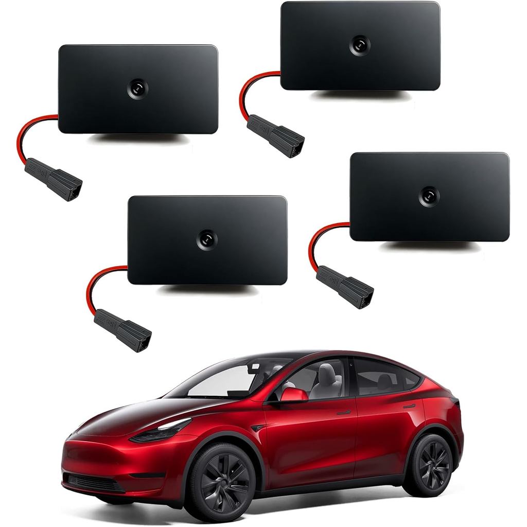 Car Door Lights Logo Projector Compatible with Tesla Accessories for Model Y 3 X S, 2025 Upgraded OE