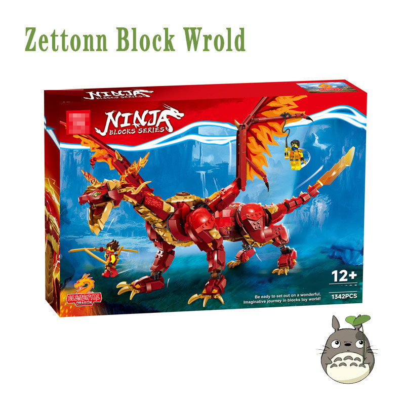 Zettonn Hobby ZH3X เข้ากันได้กับ Ninjago 71822 แหล่ง Dragon of Motion Building blocks EN5