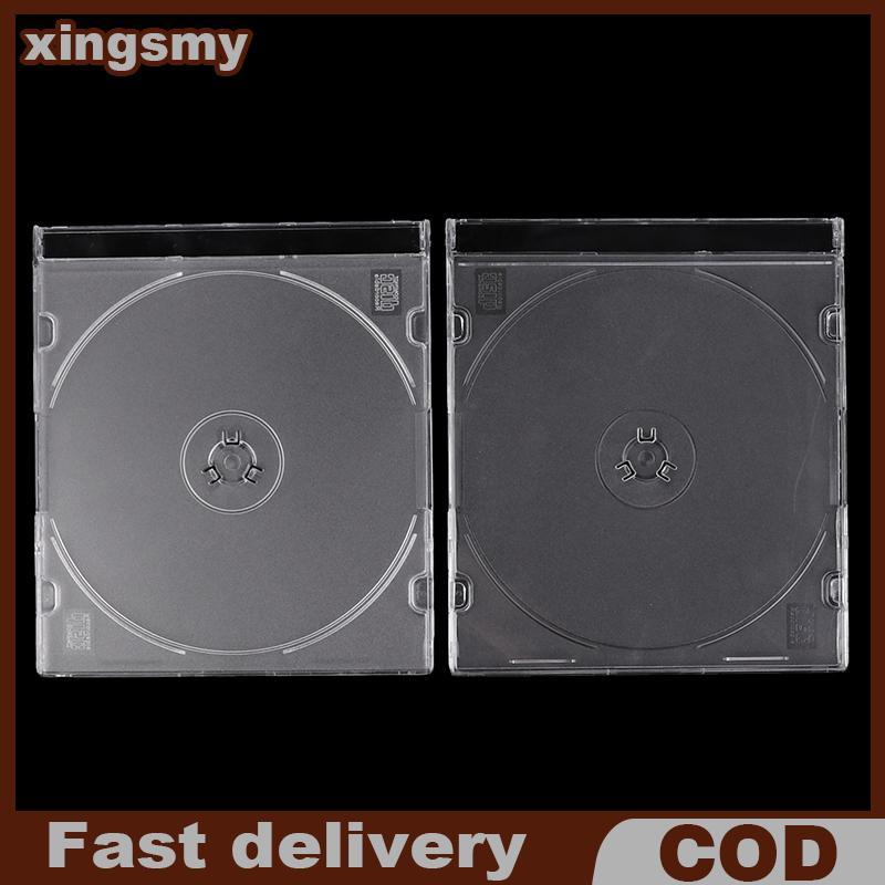 Xingsmy CD Storage Case ขาตั้งโปร่งใสผู้ถืออะคริลิคสําหรับ CDs DVD Storage Holder โปร่งใส VN