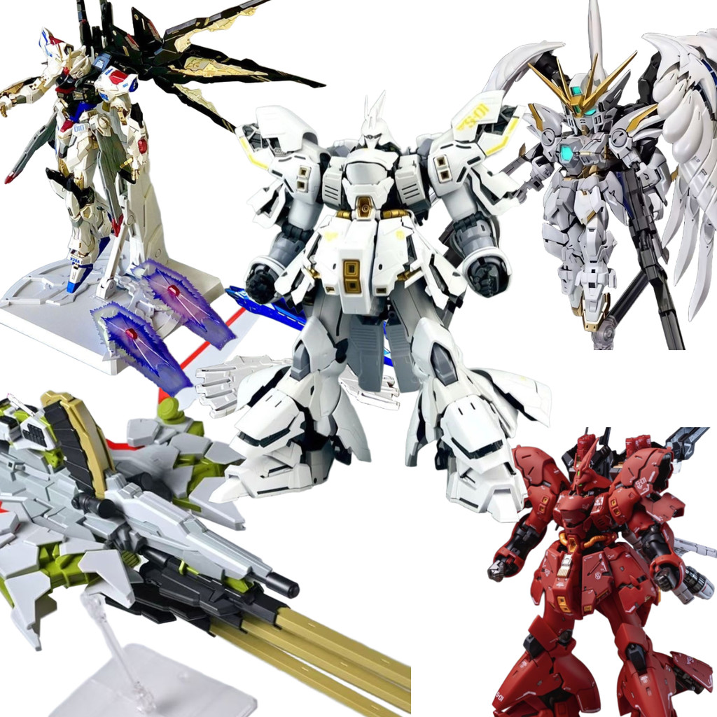 R RG MGSD Assembly Model ตกแต่ง MGSD-Snow White RG-White Sazabi RG29-Sazabi MG-258-Destiny Warrior M