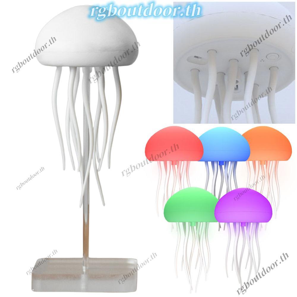 จัดส่งในกรุงเทพฯ🚚 จี้แมงกะพรุนแสงควบคุมเสียง Type-C ชาร์จโคมไฟข้างเตียงแมงกะพรุนน่ารัก