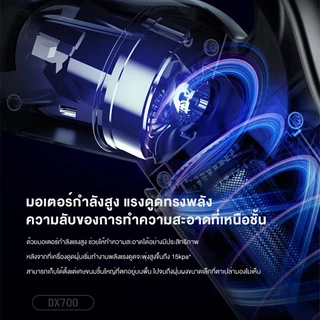 Deerma DX700 DX700S เครื่องดูดฝุ่น 2in1 Vacuum Cleaner 15,000Pa ดูดไรฝุ่น เครื่องดูดฝุ่นพลังแรง สำหรับบ้าน/รถ