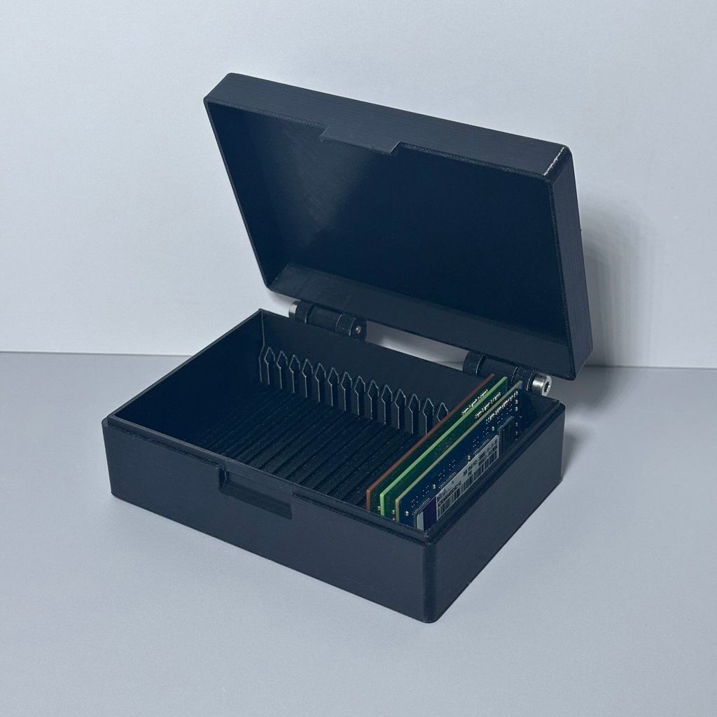 กล่องจัดเก็บแรมโน้ตบุ๊ค 20 ชิ้น ขับเคลื่อนได้ทุกรุ่นแรม DDR2/DDR3/DDR4/DDR5 ป้องกันฝุ่นและขัดขวาง สำ