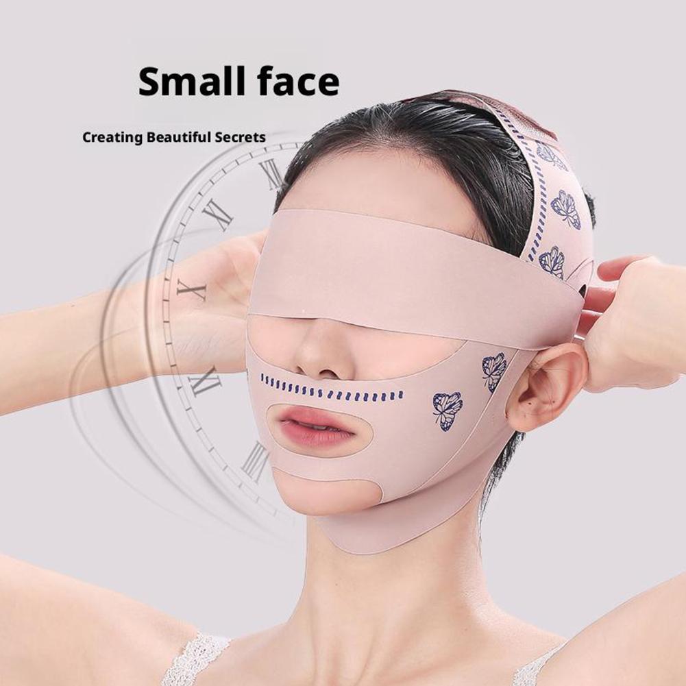 Double Deck Face Bandage Double Chin Cheek Lift Up เข็มขัดนวดผ่อนคลาย Face Shaper Beauty U2k5