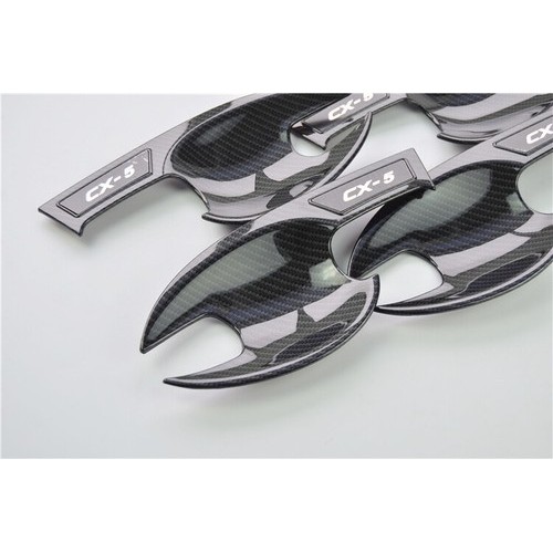 Carbon Fiber Door Handle Bowl Cover For Mazda cx 5 cx5 2017 2020 Car Accessories