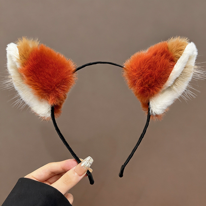 นกยูงนกยูงหม้อข้าว Fox หูฟัง Headdress น่ารัก S หญิง Fox plugs ผมน่ารัก Syjc.my20251201