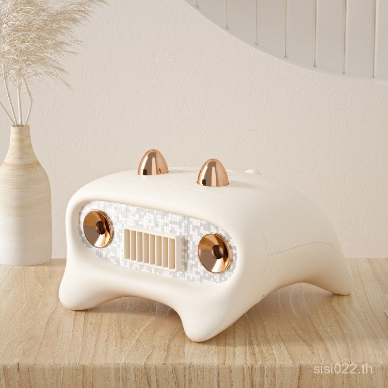 สไตล์ใหม่ความชื้นสเปรย์ Double Leafless Humidifier พัดลมขนาดเล็กพัดลมพัดลมตั้งโต๊ะ Little Monster เค