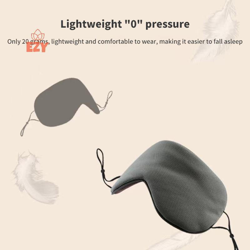 EZY สองด้านปรับขนาดผ้าไหมน้ําแข็ง Warm Cool Sleep Eye Mask Travel ckout Breathable Eye Masks ใหม่
