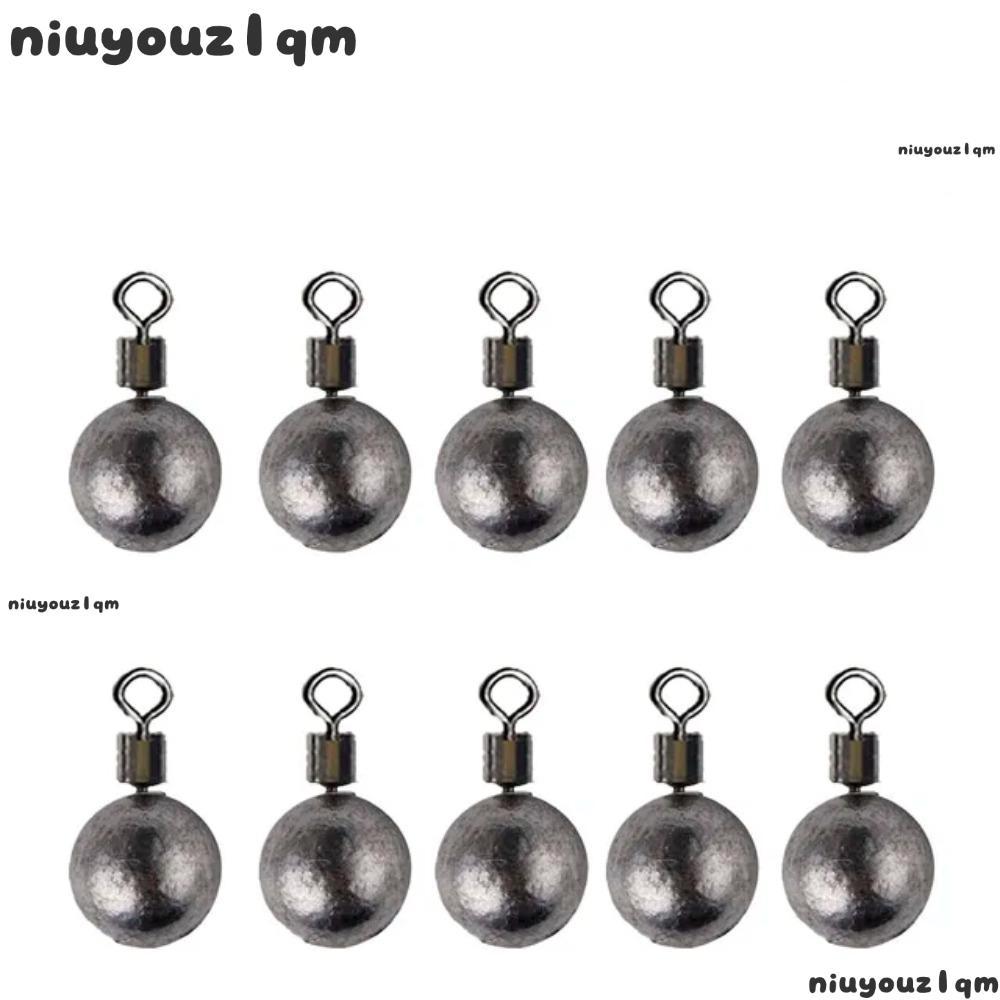 NIUYONI ชุด sinkers หมุน 360° ใช้งานง่ายและทนทาน พร้อมน้ำหนัก drop shot หลากหลายขนาด สําหรับตกปลาระดับโปร