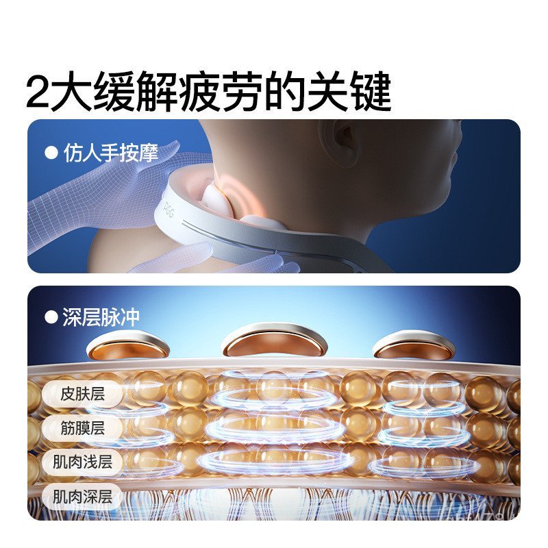 คอกายภาพบําบัดมินิคอป้องกันสามหัวMijiaนวดขายส่งมัลติฟังก์ชั่นวดPGGไหล่คอAOI0