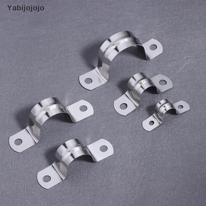 Yabijojojo สแตนเลส U-Shaped Tube Clamp อานโลหะ Tube Clamp U Convuit Bracket สําหรับการใช้งานสําหรับง