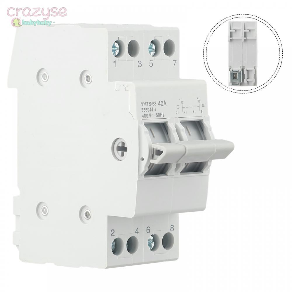 1x 2P 40A/63A MTS Dual-Power Manual Transfer Switch Interlock Circuit-Breaker