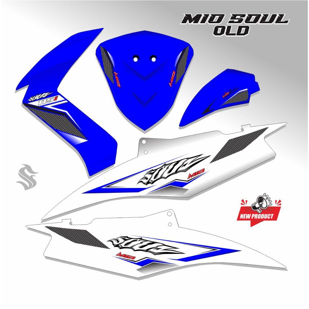 สติ๊กเกอร์ MOTOR MATIC MIO SOUL OLD STRIPING MIO SOUL / สติ๊กเกอร์ MOTIP