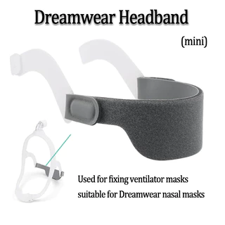 ปรับ CPAP สายรัดหัวนุ่ม DreamWear หน้ากากจมูกเครื่องช่วยหายใจการนอนหลับ Universal สายรัดหัวเปลี่ยน