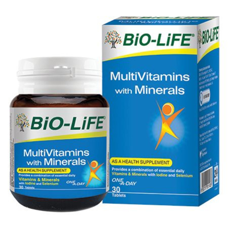 BIO-LIFE MULTIVITAMINS+MINERALS 30S (EXP:06/2026)