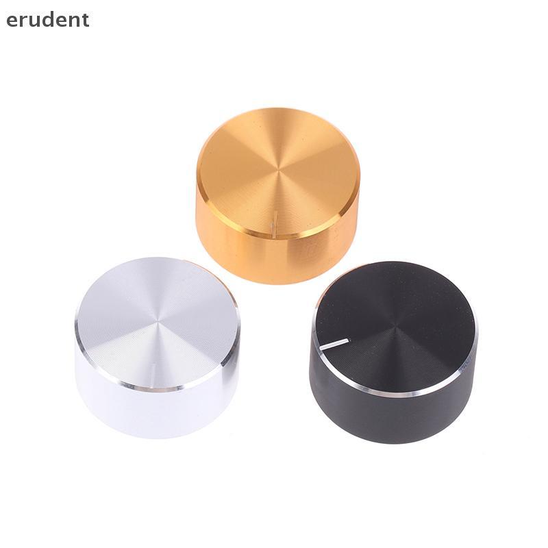Erudent 25x13 มม.อลูมิเนียมโรตารี Encoder Shaft Hole 6 มม. Potentiometer KNOB เครื่องขยายเสียง Volume Control ลูกบิดใหม่