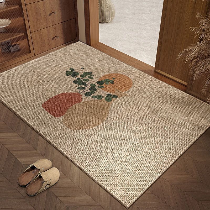 พรมเช็ดเท้าในครัวเรือน Vacuuming Dirt-Resistant Crystal Velvet Foot Mat Doorside ปรับแต่งเสื่อเท้า Entry Do
