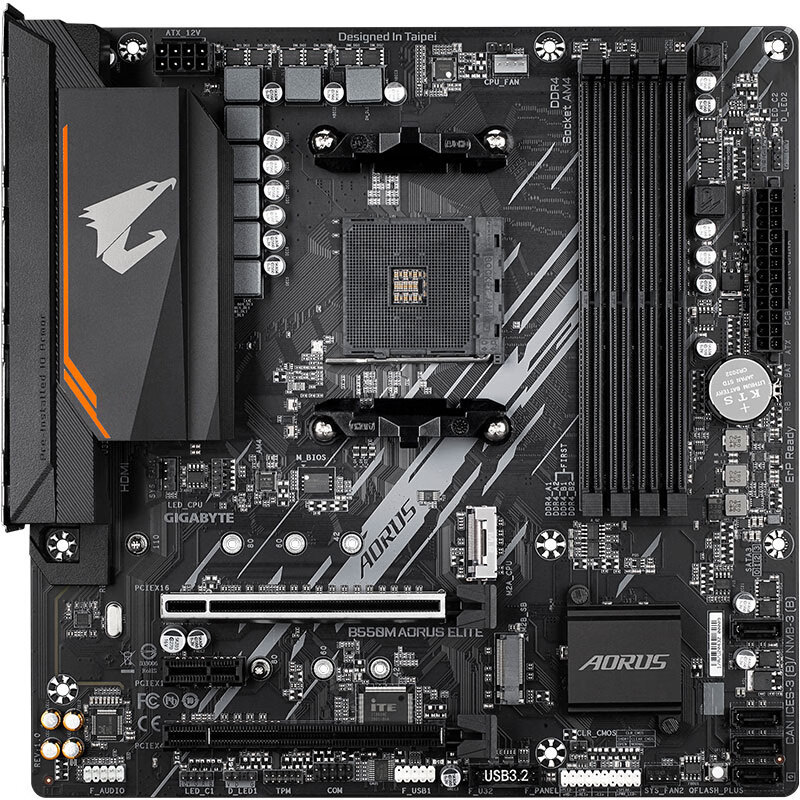 [สต๊อกพร้อม] GIGABYTE (GIGABYTE) แกะสลักขนาดเล็ก B550M AORUS ELITE เมนบอร์ดรองรับโปรเซสเซอร์45005600
