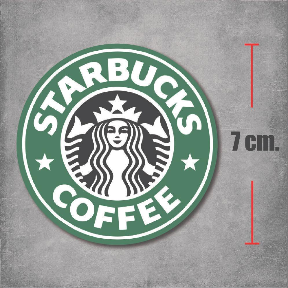 สติ๊กเกอร์พีวีซี starbucks Starbucks Best Print OFFSET PRINTING COLATE UV Sunscreen Waterproof