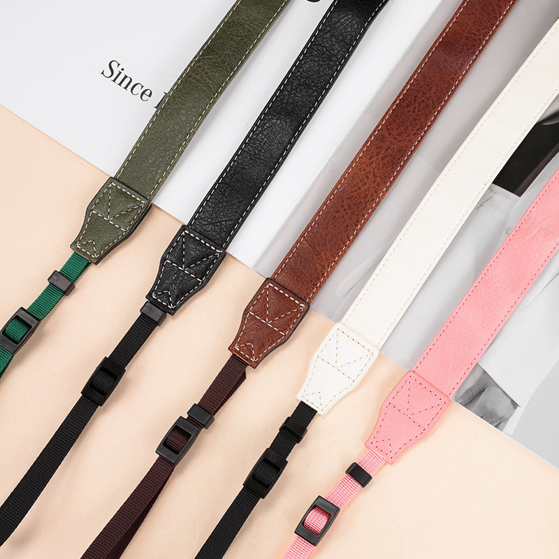 Fuji X100V XT30 XT4 Canon EOSR Sony A73 Nikon Z7 กล้อง Mirrorless สายสะพายหนังน้ํามัน