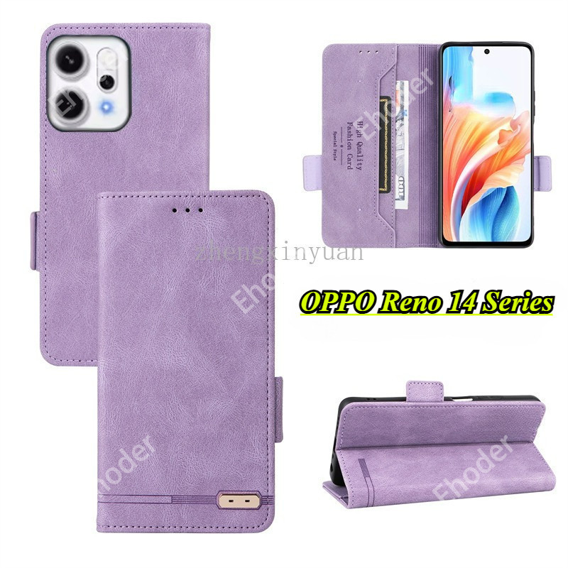 ปลอกสําหรับ OPPO Reno 14 Pro 14F 5G 2025 เคสโทรศัพท์หนังสําหรับ OPPOReno14Pro OPPOReno14 OPPOReno14F
