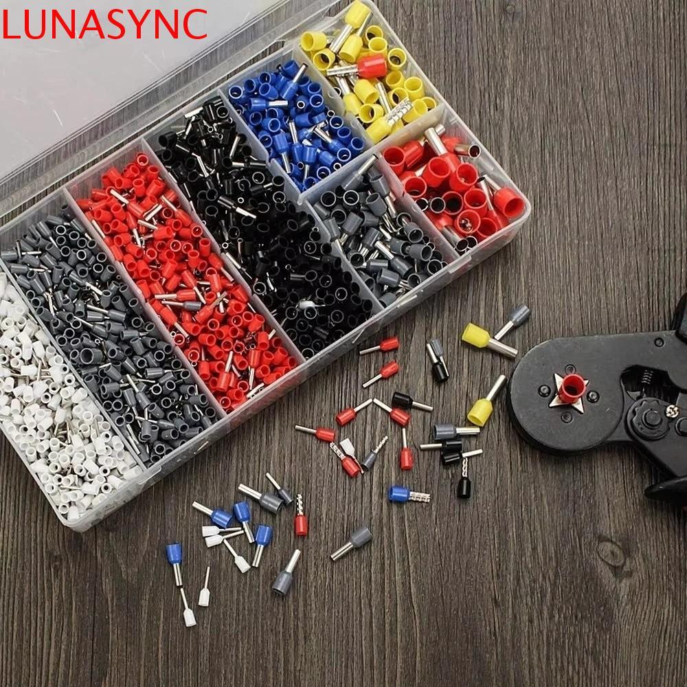 LUNASYNC Termin Spade Connectors, เหล็กคาร์บอนไฟฟ้าสายไฟ CRIMP Terminals, ฉนวนแขนสายไฟเชื่อมต่อ Spad