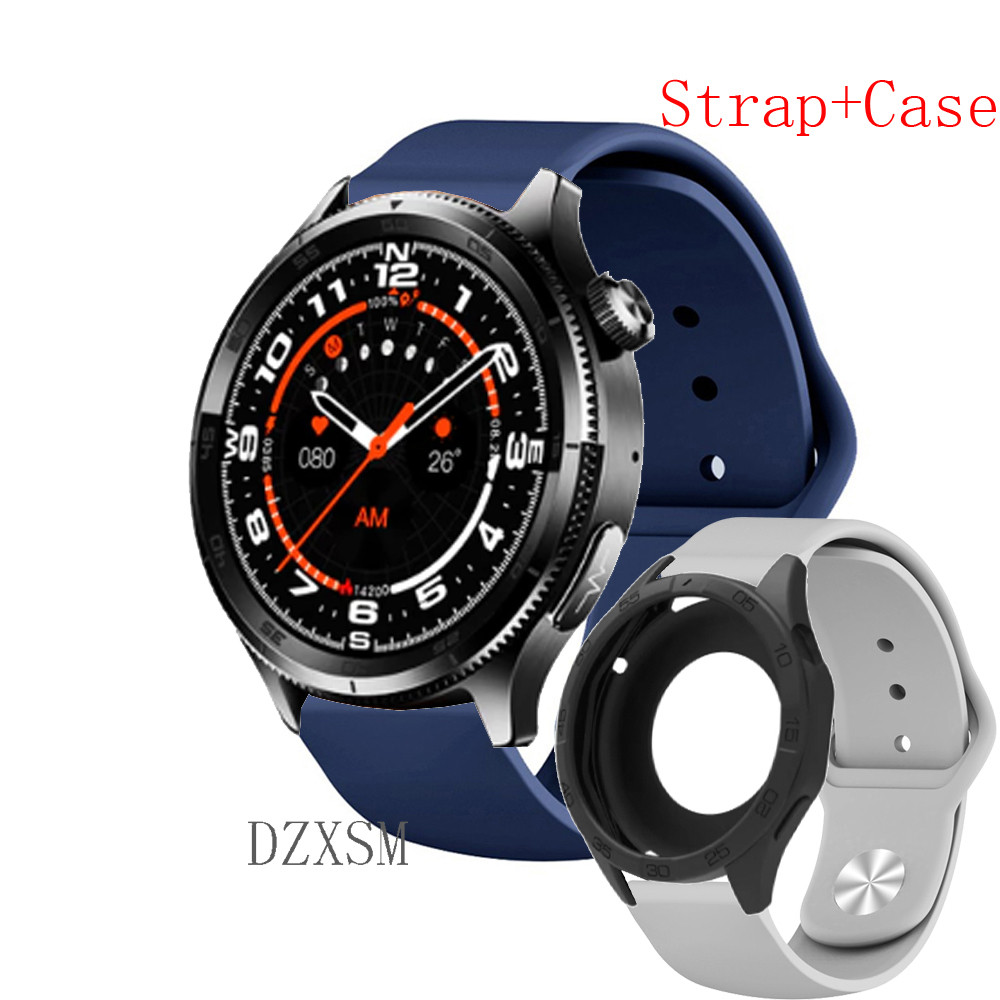 เคส Aolon Pulse Case สายคล้อง + สําหรับ Aolon ecg PULSE ฝาครอบป้องกันหน้าจอซิลิโคนสมาร์ท Watchband สร้อยข้อมือกันชนนาฬิกาอุปกรณ์เสริม