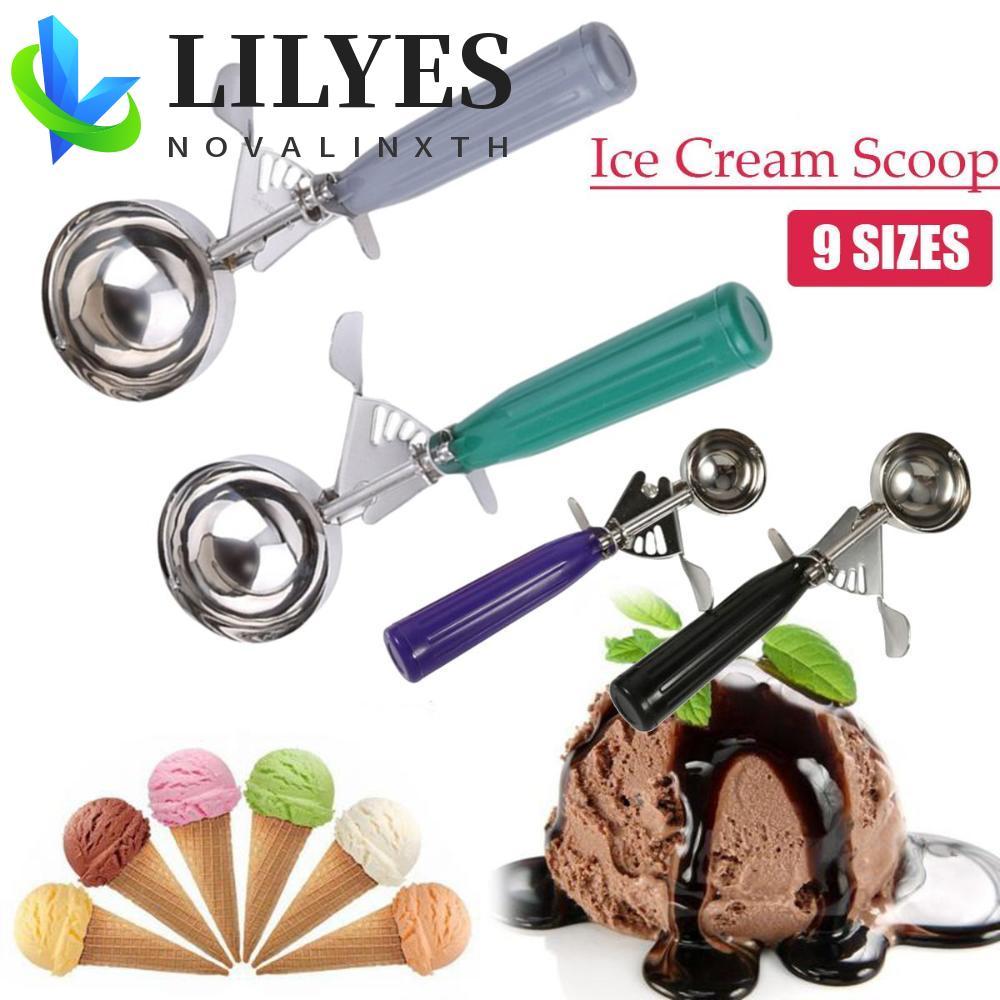 LILYES Ice Ball Spoon Rice 9 ขนาด Kitchen Cookies Dough Mash