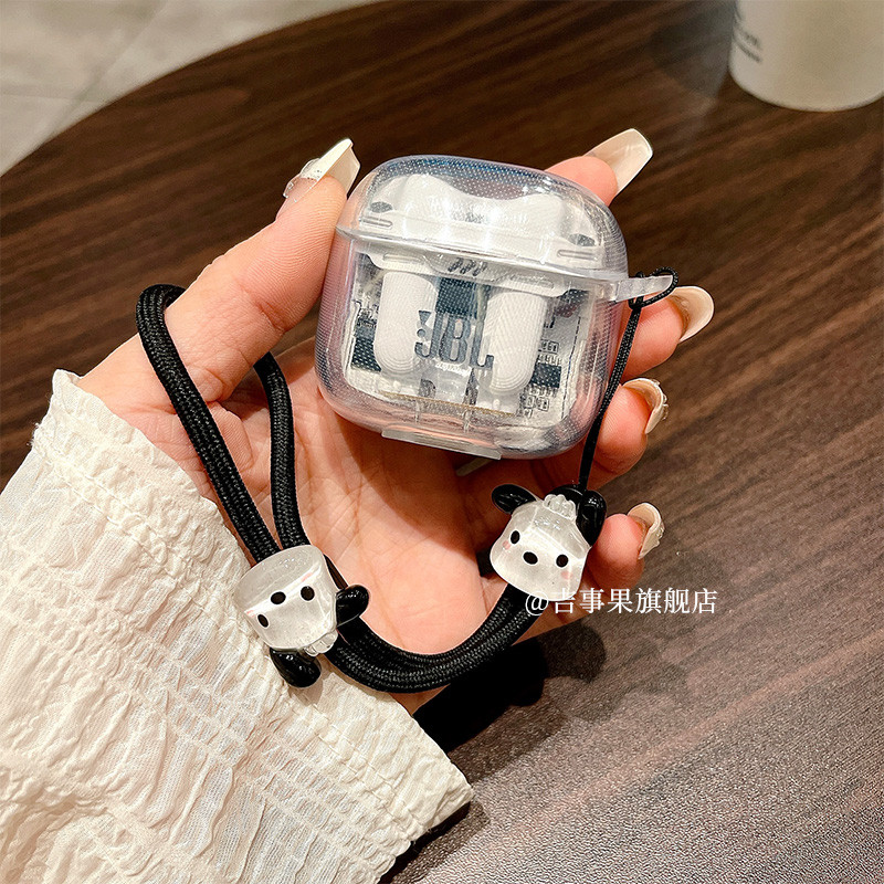 เหมาะสําหรับ JBL TUNE FLEX 2 หูฟังคริสตัลน้ําแข็งโปร่งใส JBL True หูฟังไร้สายบลูทูธขนาดเล็กคริสตัล B
