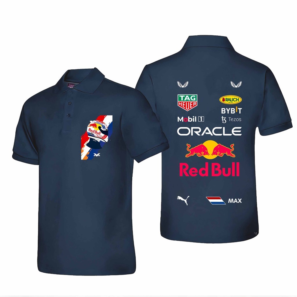 Red Bull Racing Motorsport Polo Shirt | เสื้อโปโลแขนสั้น Red Bull Racing มอเตอร์สปอร์ตสำหรับผู้ใหญ่