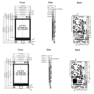 ESP32-S3 บอร์ดพัฒนา Wifi บลูทูธหน้าจอแสดงผลอัจฉริยะ 2.8 นิ้วโมดูล Tft หน้าจอสัมผัสรองรับ Xiaozhi Type C [พร้อมสัมผัสแบบ capacitive พร้อมลําโพง]