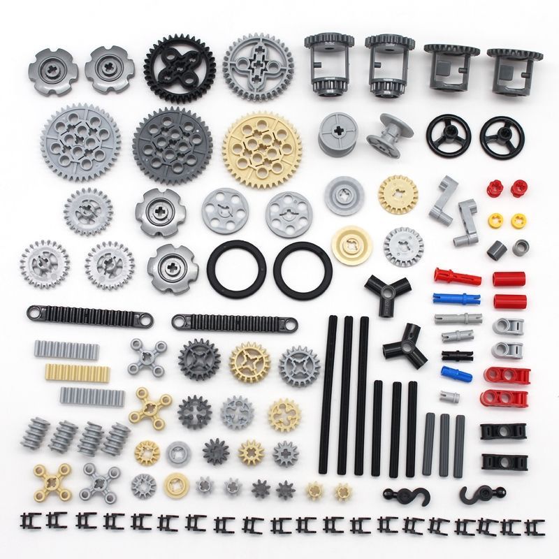 เข้ากันได้กับ Lego Tech อนุภาคขนาดเล็ก Building Block Parts 9686 อุปกรณ์เสริม Gear Small Track Parts