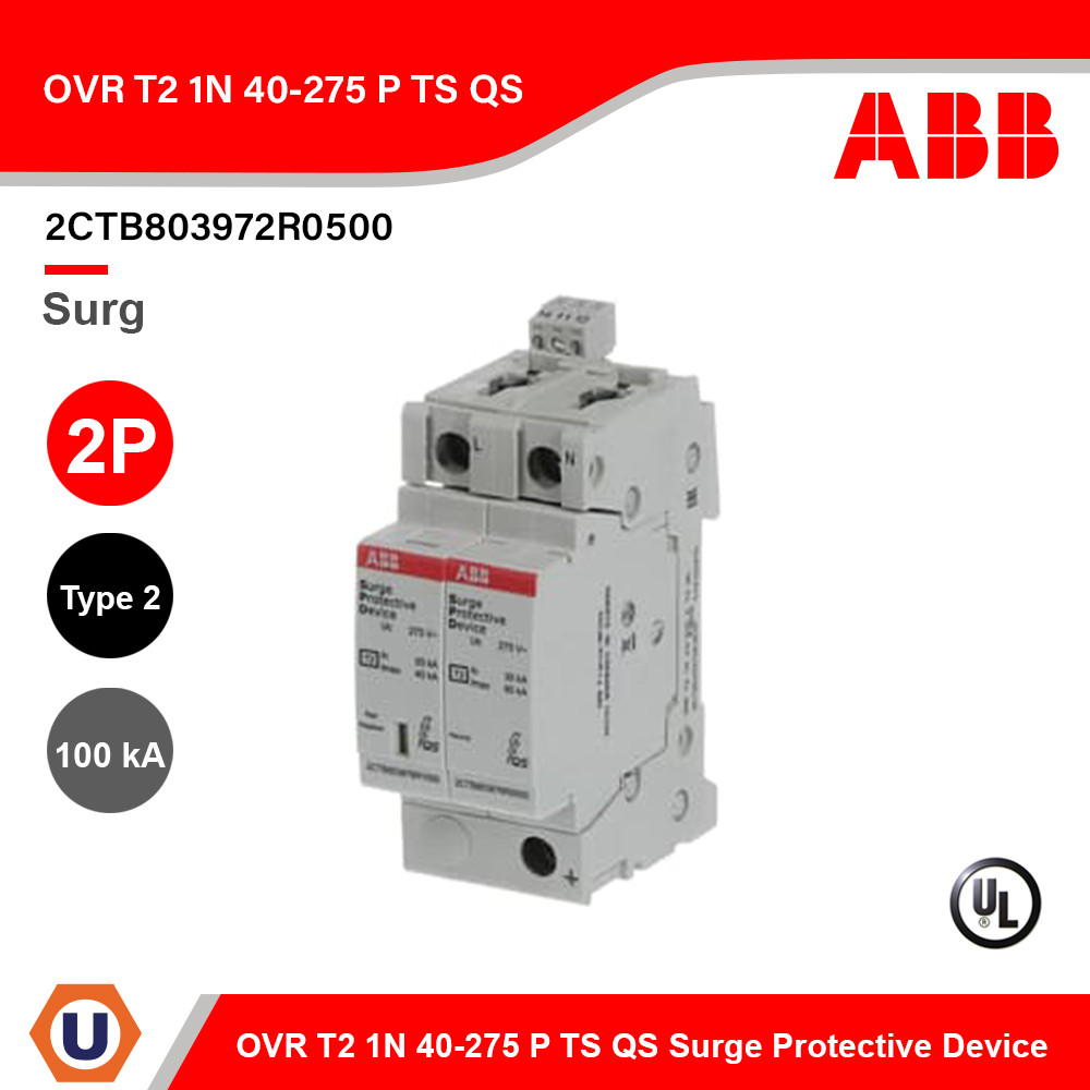 ABB OVR T2 1N 40-275 P TS QS Surge Protective Device SPD Type 2 | 2CTB803972R0500