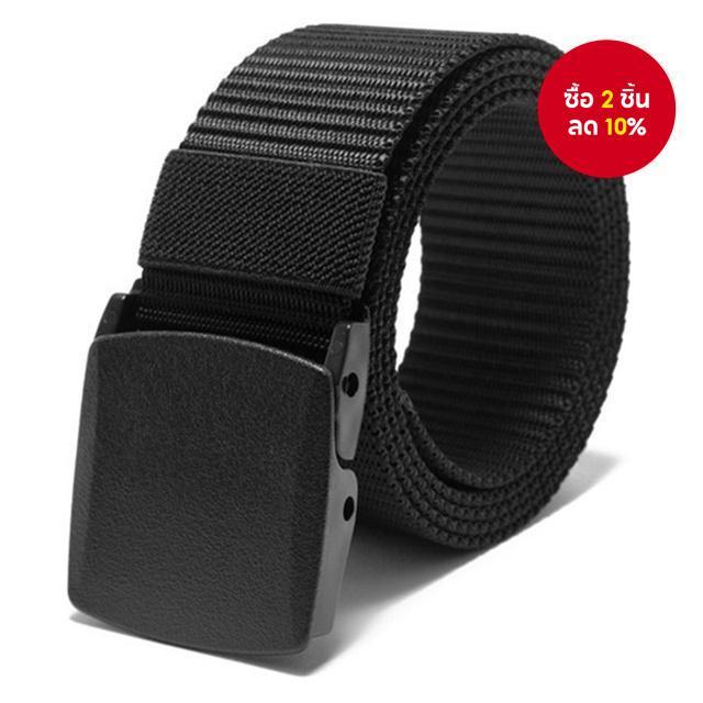 เข็มขัดผ้าใบทอกลางแจ้ง Mens - หัวเข็มขัดอัตโนมัติไนลอนผสมสําหรับ Leisure & Travel