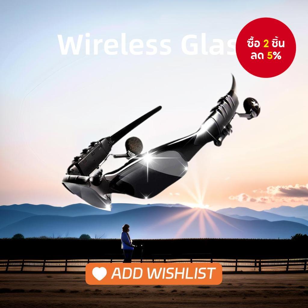 หูฟังไร้สายชุดหูฟังบลูทูธพร้อมแว่นกันแดดสีสันสดใสไมค์แฮนด์ฟรีคุณภาพสูงสําหรับใช้ในชีวิตประจําวัน