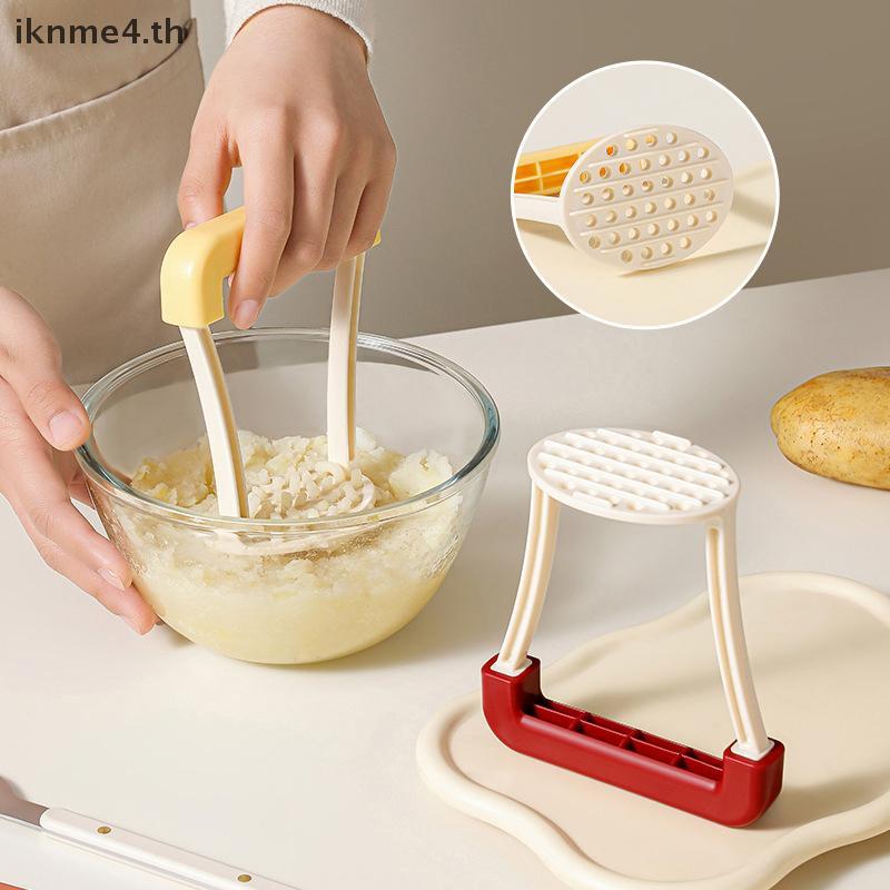 [ikn] Potato Mashers Rice Masher Puree สีม่วงหวาน Potata ฟักทองเครื่องขูด Makers เครื่องมือ Crusher 