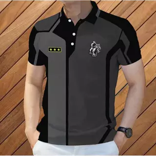 เสื้อโปโลสำหรับผู้ชาย ฤดูร้อน สไตล์เกาหลี ดีไซน์เรียบง่าย สไตล์ฟรีไซส์ แขนสั้น เหมาะสำหรับสวมใส่ในชีวิตประจำวัน แห้งไว และระบายอากาศได้ดี
