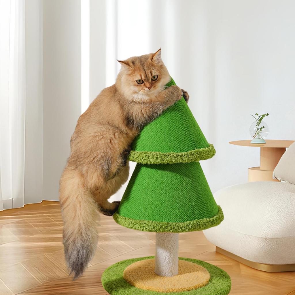 [unjitsh] Cat Scratching Post Scratch Tree ของเล่นแมวตกแต่งสําหรับบ้านห้องนอนแมวในร่ม