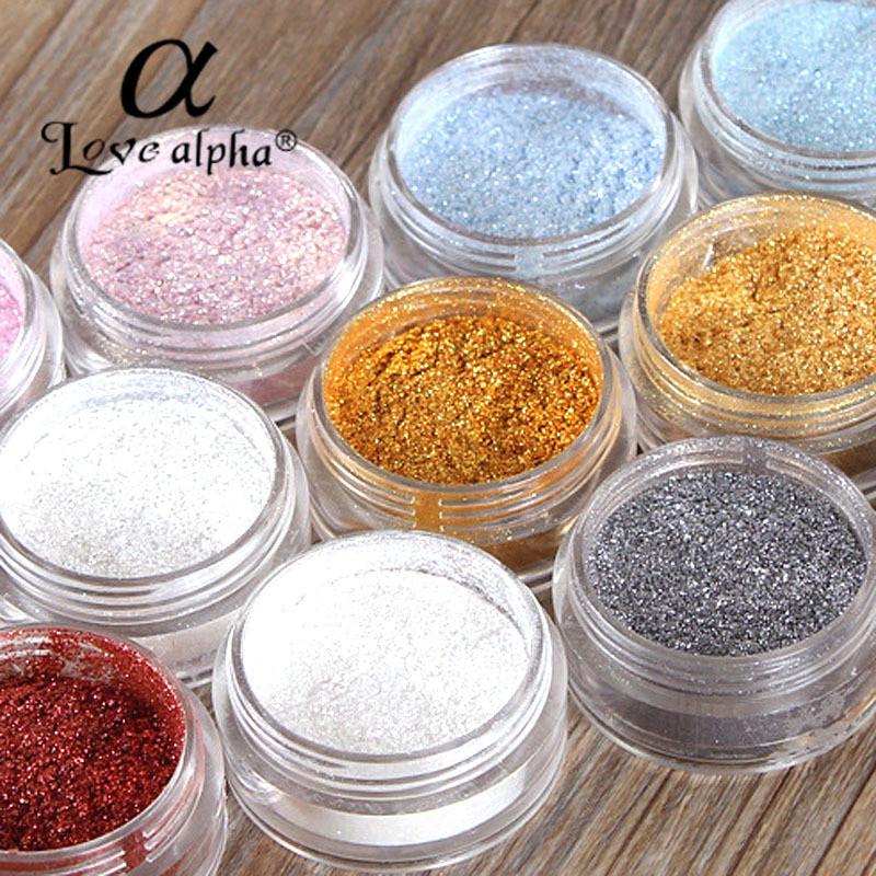 Alpha Professional อายแชโดว์ Glitter Powder Glitter Powder Fine Glitter Powder Brightening เด็ก Stag