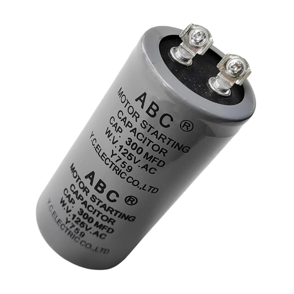 ABC CD60 มอเตอร์สตาร์ทตัวเก็บประจุ 300MFD 300UF 125VAC HVAC 125V ตัวเก็บประจุ ABC CD60 300MFD
