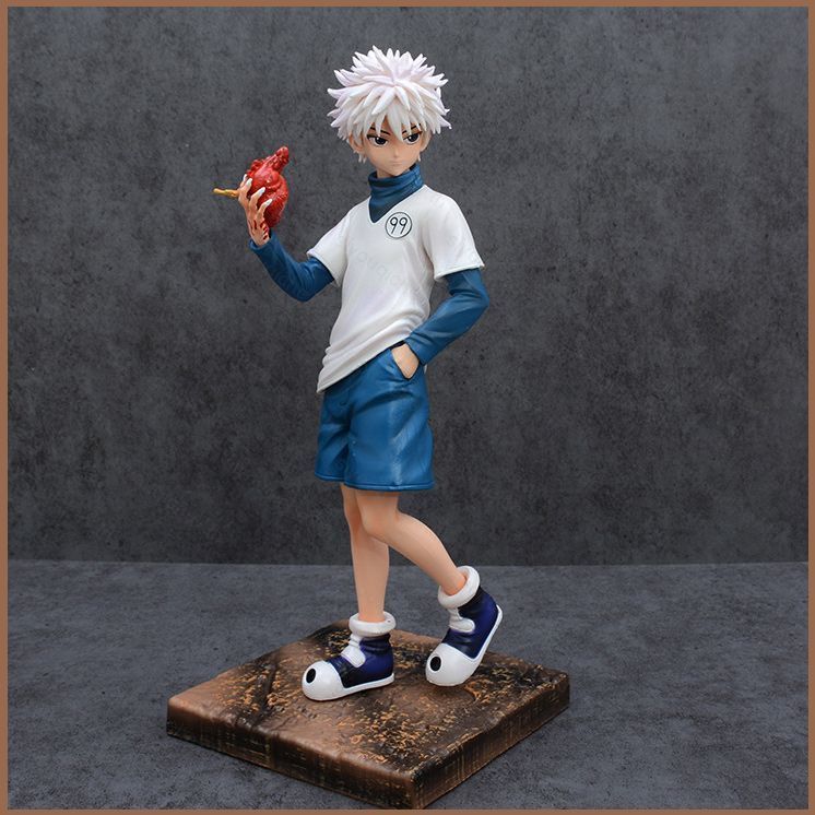 SY HUNTERHUNTER Killua Zoldyck GON·FREECSS Action Figure อะนิเมะอุปกรณ์เสริมเดสก์ท็อปตกแต่ง