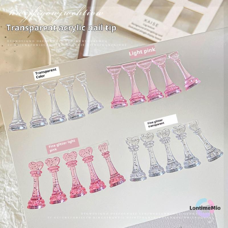 LontimeMio] 5 ชิ้นเล็บหมากรุก 3 ซม.สูงอะคริลิคแม่เหล็กฝึกเล็บเคล็ดลับขาตั้งสวมใส่เล็บชั้นวางจอแสดงผลเล็บเครื่องมือสําหรับร้านเสริมสวยใหม่