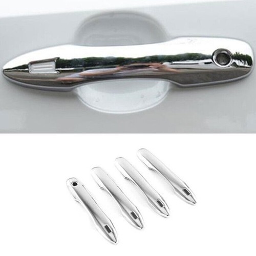 For Toyota BZ4X 2023-2025 Chrome Exterior Car Door Handle Molding Cover Trim 4x
