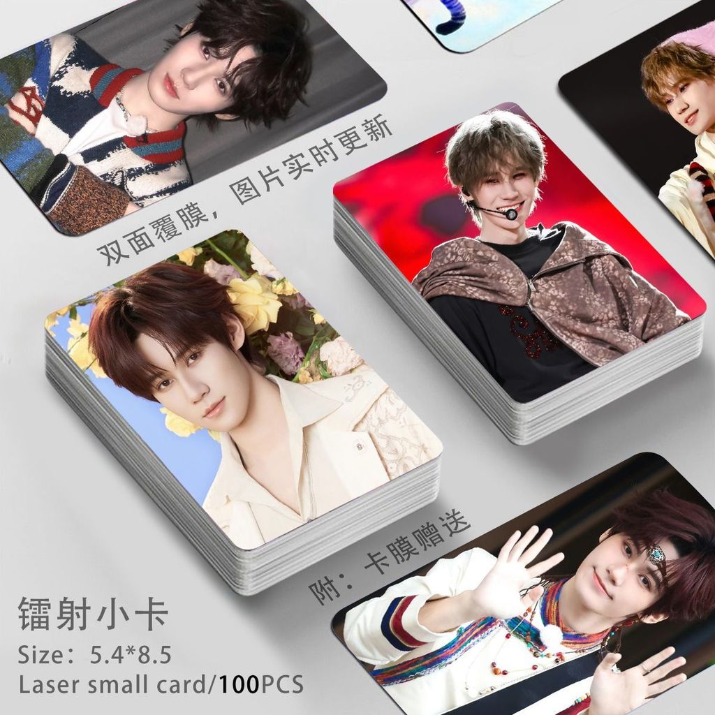 [สนับสนุนโฮมเมด] Zhang Zhenyuan 6th Anniversary Laser Photocard lomo Card สินค้าสไตล์เดียวกัน