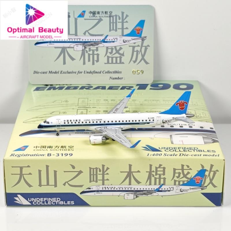 UC 1: 400 China Southern Airlines ERJ-190 B-3199 Panda Painted Alloy เครื่องบินรุ่น