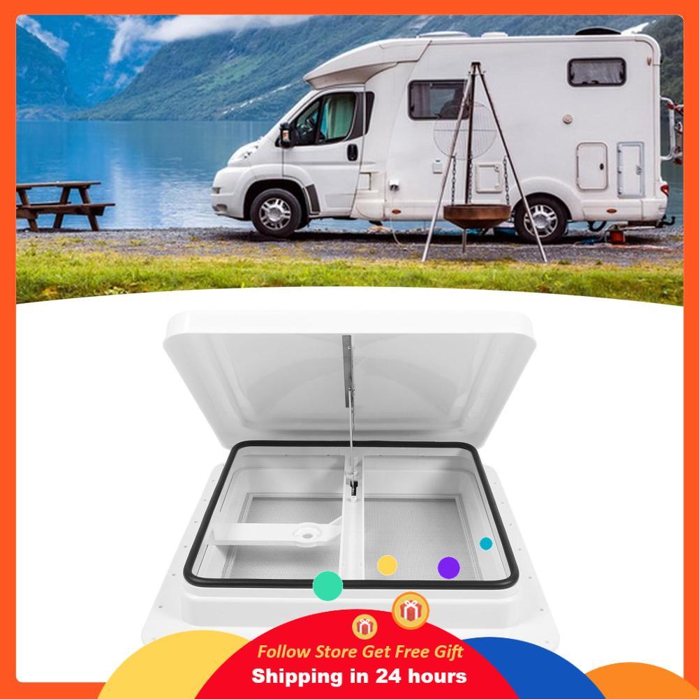 Skejnojj Skejnojj 14 นิ้วช่องระบายอากาศหลังคา RV หน้าจอสแตนเลส Motorhome Yachts 340x340 มม.เปิด Leak
